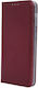 Smart Magnetic Case Honor X5c Plus Burgundy