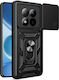 Orso Combo Kickstand Slide Back Cover Black (Poco M8)
