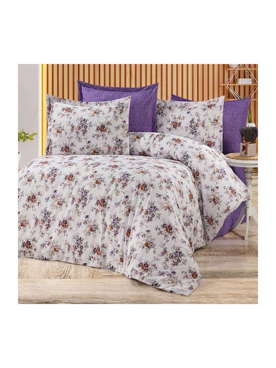 MayHome Bettdecken-Set Einzelbett 160x240cm Floral