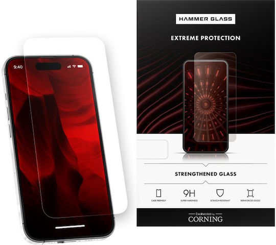Tempered Glass Hammer Glass Apple iPhone 17 Pro Max Corning 1 Piece