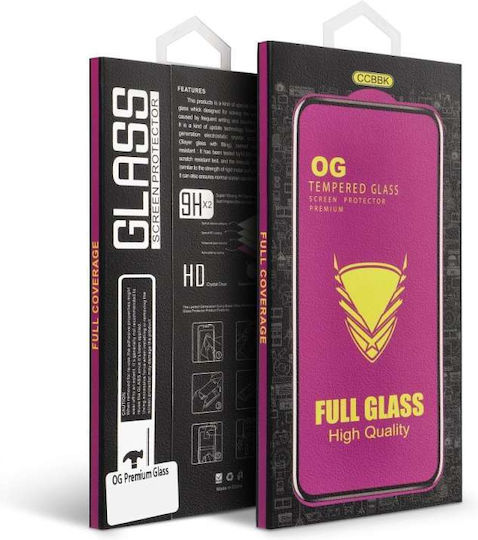 OG Tempered Glass Μαύρο (Redmi Note 12 Pro)