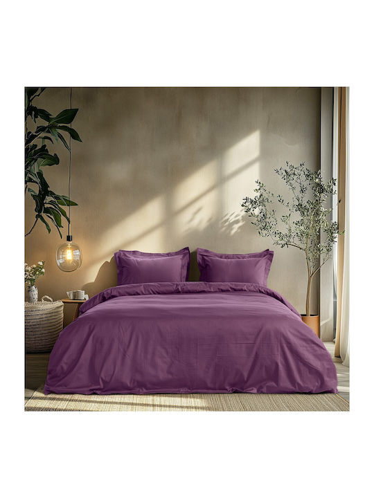 Beauty Home Set Bed Sheets Single 170x270cm Pur...