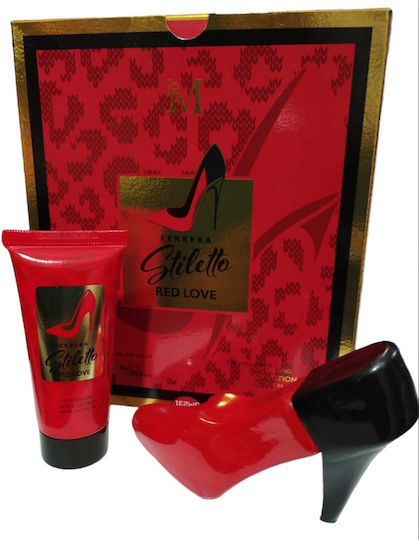 Elegant Touch Stiletto Red Love Women's Set with Body Lotion 2pcs