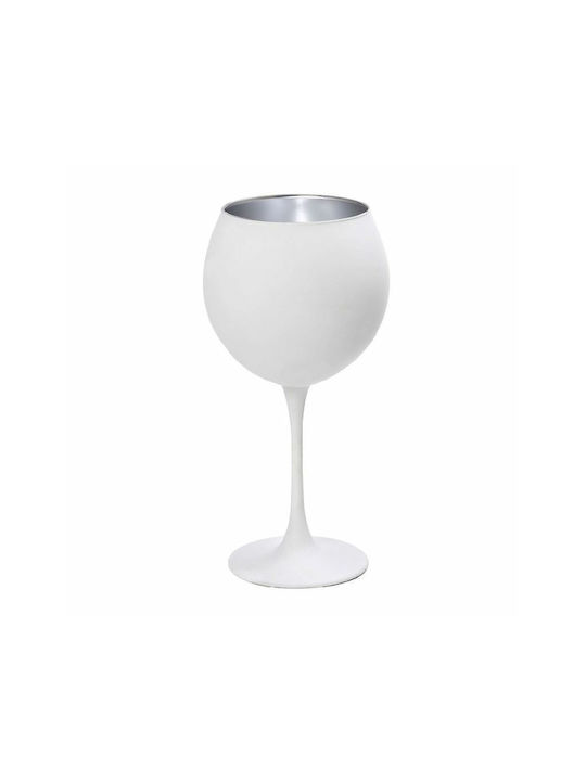 Espiel Set Gläser für Weißwein aus Glas in Silber Farbe 655ml 6Stück