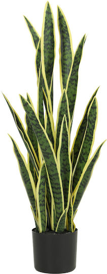 Outsunny Plantă Artificială Sansevieria Ghiveci Pentru Exterior Interior 21 Frunze Reglabile Ø20x90 Cm 844-267v01yg
