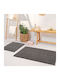 Set Covoare De Baie Textură Moale Nuanta Antracit 60x90 Cm