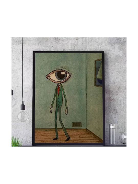 Canvas Print 60×40cm – Big Eyed Gentleman Without Frame