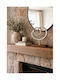 Decorative Metallic Silver Wooden Base 23x9x35cm Galifas 449709 Galifas