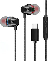 ATC Hfr2 In-ear Handsfree Ακουστικά με Βύσμα USB-C Μαύρο ATC Hfr2 In-ear Handsfree Ακουστικά με Βύσμα USB-C Μαύρο
