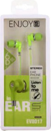 Elmcoei Ev8017 In-ear Handsfree Wired Earphones 3.5mm Plug Green