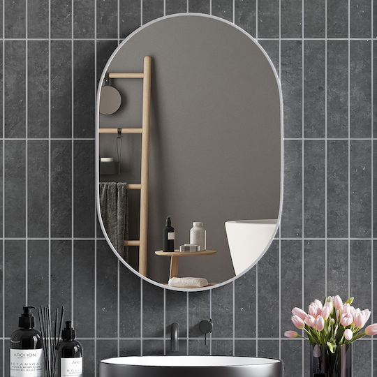 HomCom Καθρέπτης από Μέταλλο 60x90cm