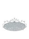 Keskor Metallic Round Decorative Tray with Mirror 38x37x10cm