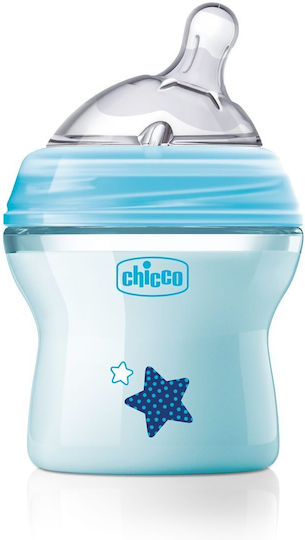 Chicco Plastic Baby Bottle Natural Feeling Anti-colic with Silicone Teat for 0+ months Pink 150ml