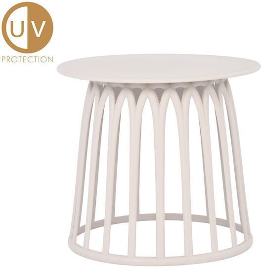 Basket Auxiliary Table 49.5x49.5x44 Off White Basket Auxiliary Table 49.5x49.5x44 Off White