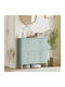 Wooden Shoe Organizer Green 105x24x95.5cm