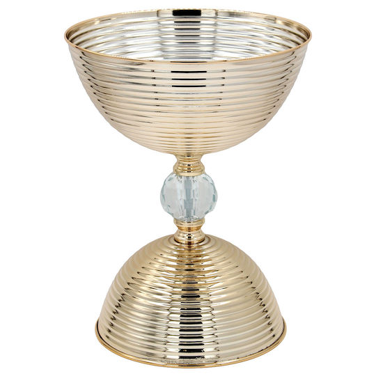 Keskor Bol Decorativ Metalic Auriu 25x25x33cm 1buc