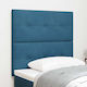 vidaXL Wooden Bed Headboard Blue 100x128cm
