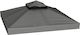 Outsunny Gazebo Cover Gray 3x3m