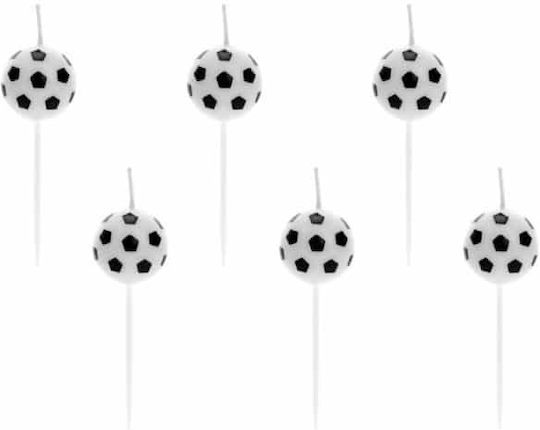 Balloon Geburtstagskerzen Fußball 6 Stück 2,5cm Scs-2 Bal-scs-2