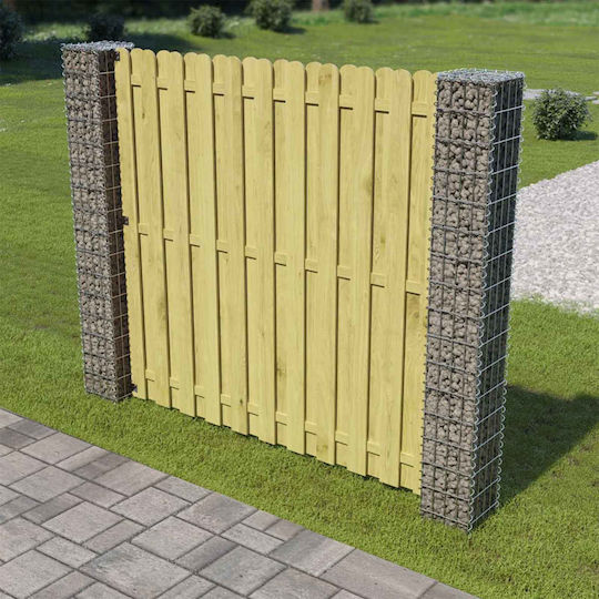 vidaXL Stâlp de gard de Grădină din Metal 20x20x190buc 2buc Silver