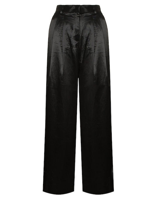 Andamane Women's Fabric Trousers Black