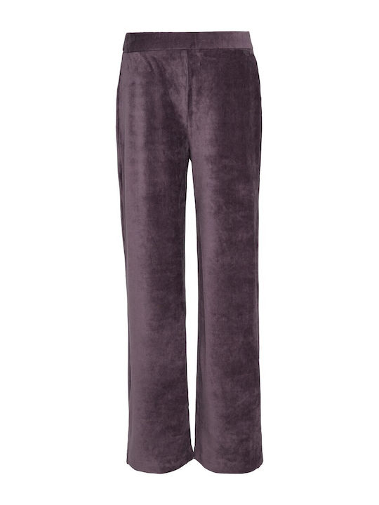 Damen Stoff Hose Purple