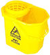 Delta Cleaning Kunststoff Mop Eimer mit Auswringer Gewicht 14lt Gelber
