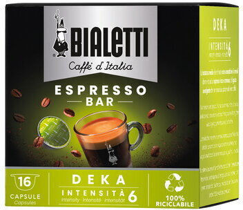 Bialetti Κάψουλες Espresso Deka Συμβατές με Μηχανή Bialetti 16caps