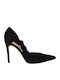 Suede Black High Heels Fhalon