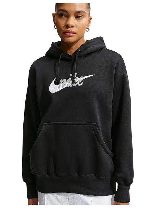 Sportswear Phoenix Long Women's Sweatshirt Hooded Black