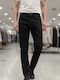 Men's Jeans Pants Cropped with Loose Fit Black