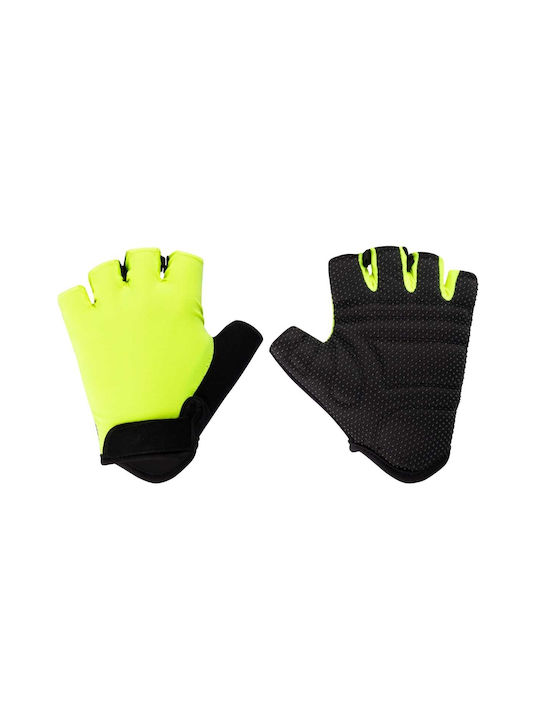 Force Halber Finger Unisex Fahrradhandschuhe Gelb