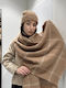 Women's Wool Scarf Brown