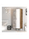 Wardrobe Double Door Walnut White 80x47x201cm