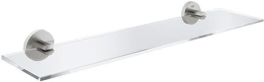 Grohe Wandmontiertes Badezimmerregal Glas Grau
