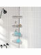 Inter Ceramic Corner Wall Mounted Bathroom Shelf Plastic 22x30x6cm