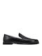 Δερμάτινα Γυναικεία Loafers σε Μαύρο Χρώμα