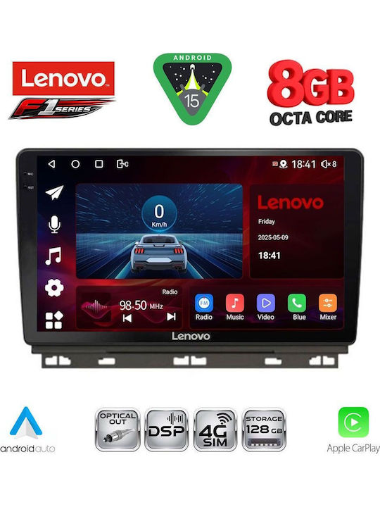 Lenovo Автомобилна Аудио Система за Renault Clio / Captur 2019 (Bluetooth/USB/Вграден Wi-Fi/GPS/Apple CarPlay/Android Auto) с Touch Screen 9"