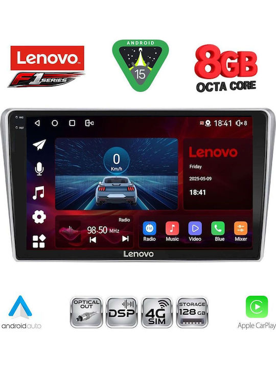 Lenovo Car Audio System for Toyota Avensis 2003-2009 (Bluetooth/USB/WiFi/GPS/Apple-Carplay/Android-Auto) with Touch Screen 9"