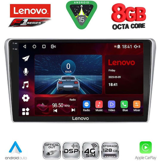Lenovo Car Audio System for Toyota Avensis 2003-2009 (Bluetooth/USB/WiFi/GPS/Apple-Carplay/Android-Auto) with Touch Screen 9"
