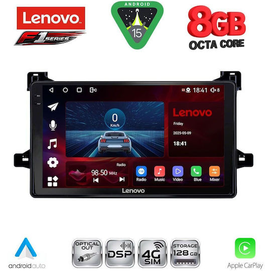 Lenovo Car Audio System for Toyota Prius 2016-2020 (Bluetooth/USB/WiFi/GPS/Apple-Carplay/Android-Auto) with Touch Screen 9"