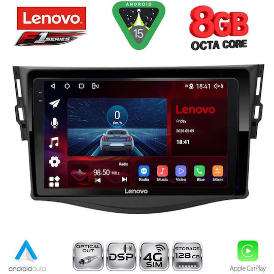 Lenovo Car Audio System for Toyota RAV 4 2006-2012 (Bluetooth/USB/WiFi/GPS/Apple-Carplay/Android-Auto) with Touch Screen 9"