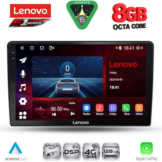 Lenovo Ηχοσύστημα Αυτοκινήτου για Ssangyong Rexton 2002-2006 (Bluetooth/USB/WiFi/GPS/Apple-Carplay/Android-Auto) με Οθόνη Αφής 9"