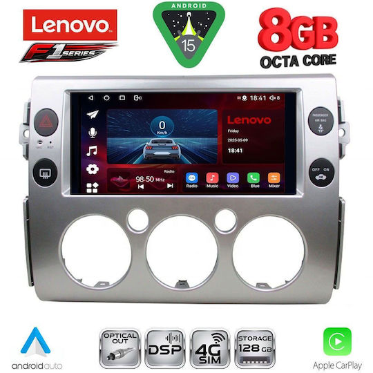 Lenovo Ηχοσύστημα Αυτοκινήτου για Toyota FJ 2007-2013 (Bluetooth/USB/WiFi/GPS/Apple-Carplay/Android-Auto) με Οθόνη Αφής 9"