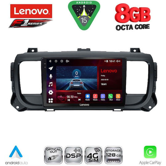 Lenovo Car Audio System for Toyota Proace 2017 with Touch Screen 9 inches Bluetooth USB Wi-Fi GPS Apple CarPlay Android Auto