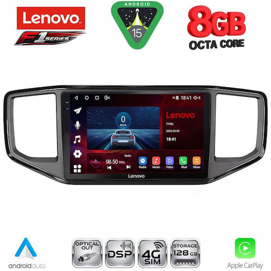 Lenovo Ηχοσύστημα Αυτοκινήτου για Volkswagen Amarok 2017-2022 (Bluetooth/USB/WiFi/GPS/Apple-Carplay/Android-Auto) με Οθόνη Αφής 9"