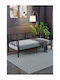 Daybed Metalic Negru Single 90x190 – Pat Multifuncțional 90x190 Cm