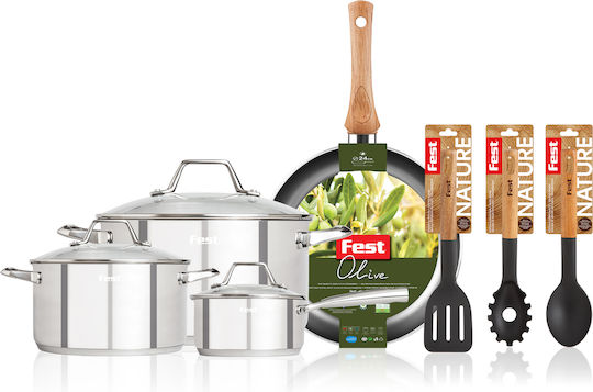 Fest Cookware Set Stainless Steel 7pcs Fest Cookware Set Stainless Steel 7pcs