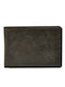 Leather Men's Wallet Classic with RFID Gray