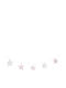 Petit Praia Kids Decorative Garland Star Pink Dream 3.15εκ.
